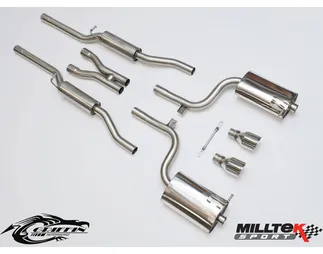 Milltek Non-Resonated Catback Exhaust For Audi S4, V6 A4