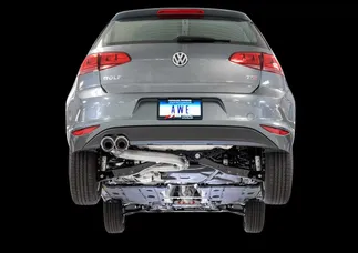 AWE Tuning Track Edition Exhaust with Chrome Silver Tips (90mm) For VW MK7 Golf 1.8T