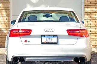 AWE Tuning Track Edition Exhaust - Diamond Black Tips For Audi S6 4.0T