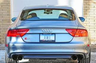 AWE Tuning Track Edition Exhaust - Diamond Black Tips For Audi S7 4.0T