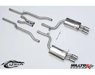 Milltek Non-Resonated Catback Exhaust For Audi S4