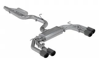 MBRP Active Cat Back Exhaust System For Audi 8V S3 - Carbon Fiber Tips