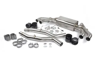 Dinan Free Flow Axle Back Exhaust For BMW F97 X3M & F98 X4M - Black Tips