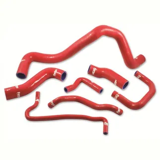 Forge 7 Piece Coolant Hose kit Red For 1.8T