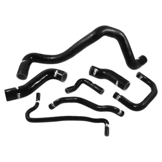 Forge 7 Piece Coolant Hose kit Black For 1.8T