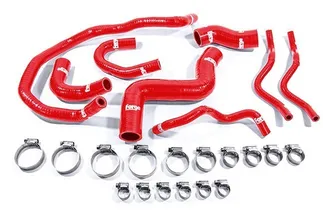 Forge Silicone Coolant Hose Kit Red For 2.0TFSI