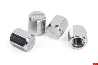 APR Wheel Valve Stem Caps - Set of 4 - Silver