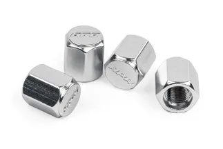 APR Wheel Valve Stem Caps - Set of 4 - Silver