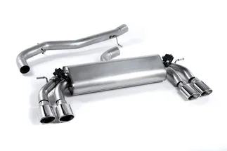 Milltek Non-Resonated Catback Exhaust Valved (Polished Oval Tips) For Audi S3 2.0T