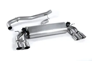 Milltek Resonated Catback Exhaust Valved (Polished Oval Tips) For Audi S3 2.0T
