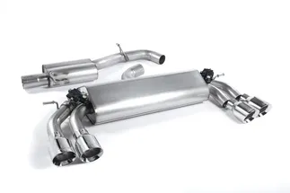 Milltek Resonated Catback Exhaust Valved (Round Polished Tips) For Audi S3 2.0T