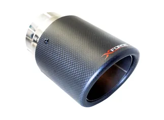 XForce 41/2' O.D Carbon Fibre Double Wall Angle Cut Tip 21/2"Inlet(63MM)
