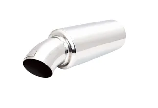 XForce Cannon Muffler 4" Dumpipe Style, 7" OD Tip, 3" Inlet, 14" Long