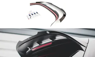 Maxton Design Spoiler Cap For VW MK8 GTI Clubsport / R - Gloss Black (V2)