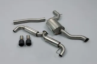 Milltek Resonated Catback Exhaust (Black Tips) For VW MK6 GTI