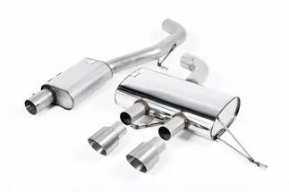 Milltek Resonated Catback Exhaust (Titaninum Tips) For VW MK6 Golf R