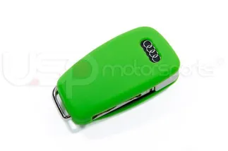 USP Silicone Key Fob Jelly Green For Audi Models
