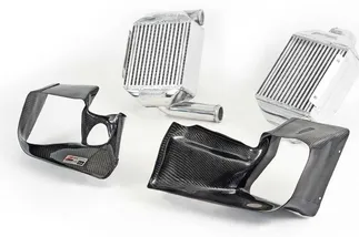 AWE Tuning Performance Intercooler Kit - With Carbon Fiber Shrouds For Audi 2.7T