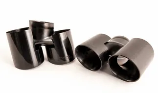 AWE Tuning Diamond Black Quad Tips For 997.2 Turbo and Turbo S