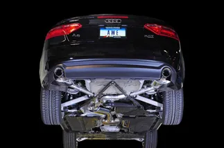 AWE Tuning Touring Edition Exhaust - Dual Outlet, Polished Silver Tips For A5 2.0T