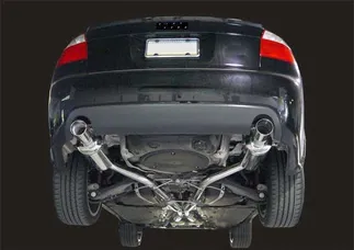 AWE Tuning Track Edition Exhaust - Polished Silver Tips For B6 A4 3.0L