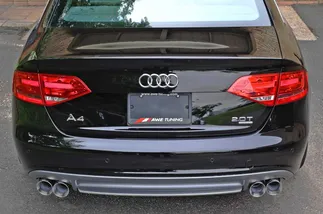 AWE Tuning Touring Edition Exhaust - Quad Tip, Polished Silver Tips For A4
