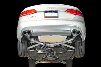 AWE Tuning Track Edition Exhaust - Diamond Black Tips (102mm) For Audi S4 3.0T