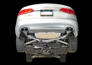 AWE Tuning Track Edition Exhaust - Diamond Black Tips (102mm) For Audi S4 3.0T