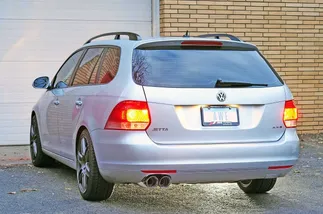 AWE Tuning Sportwagen Touring Edition Exhaust - Polished Silver Tips For Jetta Mk6 2.