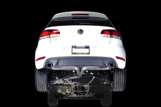 AWE Tuning GTI Performance Catback Exhaust System - Diamond Black Round Tips For Mk6