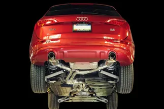 AWE Tuning Non-Resonated Exhaust System (Downpipe Back) - Polished Silver Tips For Q5