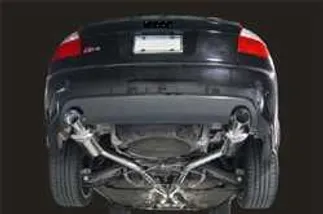 AWE Tuning Track Edition Exhaust - Diamond Black Tips For B6 S4