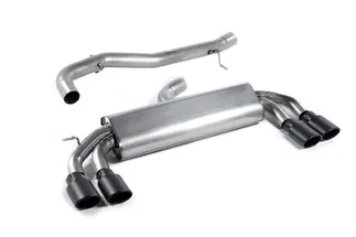 Milltek Non-Resonated Catback Exhaust (Black Oval Tips) For Audi S3 2.0T