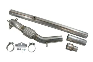 USP 3" Stainless Steel Downpipe Catless For 2.0T FSI/TSI