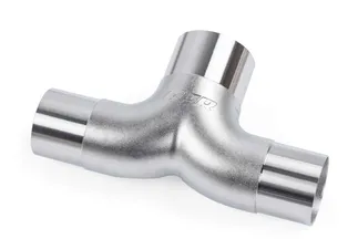 APR Cast Stainless Steel T Splitter - 76mm To Dual 63.5mm