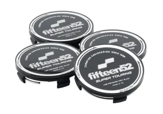 Fifteen52 Super Touring Center Cap Set (Black/Chrome)