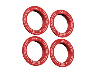 Fifteen52 Holeshot RSR Center Ring - Corner Designation Set (Anodized Red)