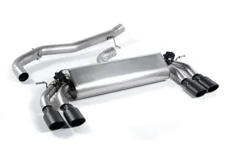 Milltek Non-Resonated Catback Exhaust- Valved For Audi S3 2.0T (Round Black Tips)