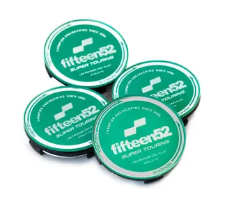 Fifteen52 Super Touring Center Cap Set (Green/Chrome)
