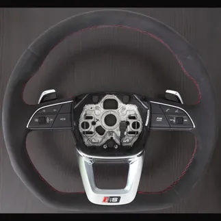 OEM Audi RS Steering Wheel - Alcantara