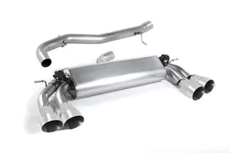 Milltek Non-Resonated Catback Exhaust Valved (Round Titanium Tips) For Audi S3 2.0T