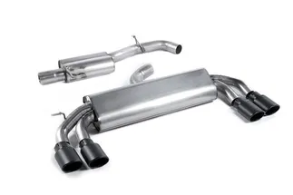 Milltek Resonated Catback Exhaust (Round Black Tips) For Audi S3 2.0T