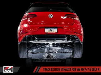 AWE Track Edition Exhaust For MK7.5 Golf R - Chrome Silver 102mm Tips