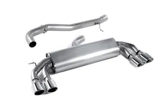 Milltek Non-Resonated Catback Exhaust (Polished Oval Tips) For Audi S3 2.0T