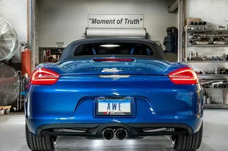 AWE Tuning Performance Exhaust System - With Chrome Silver Tips For Porsche 981
