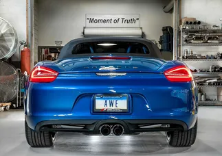 AWE Tuning Performance Exhaust System - With Chrome Silver Tips For Porsche 981