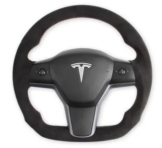 Rekudo Alcantara Wrapped Steering Wheel For Tesla Model 3 