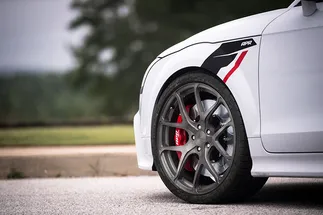 APR Sideburn Fender Decals Black APR with Red Stripe