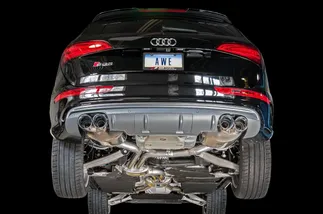 AWE Tuning SQ5 Touring Edition Exhaust Quad Outlet, Diamond Black Tips