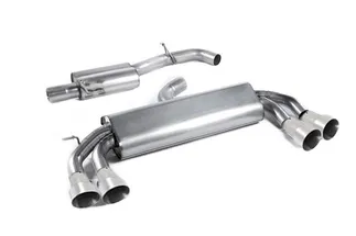 Milltek Resonated Catback Exhaust (Round Titanium Tips) For Audi S3 2.0T